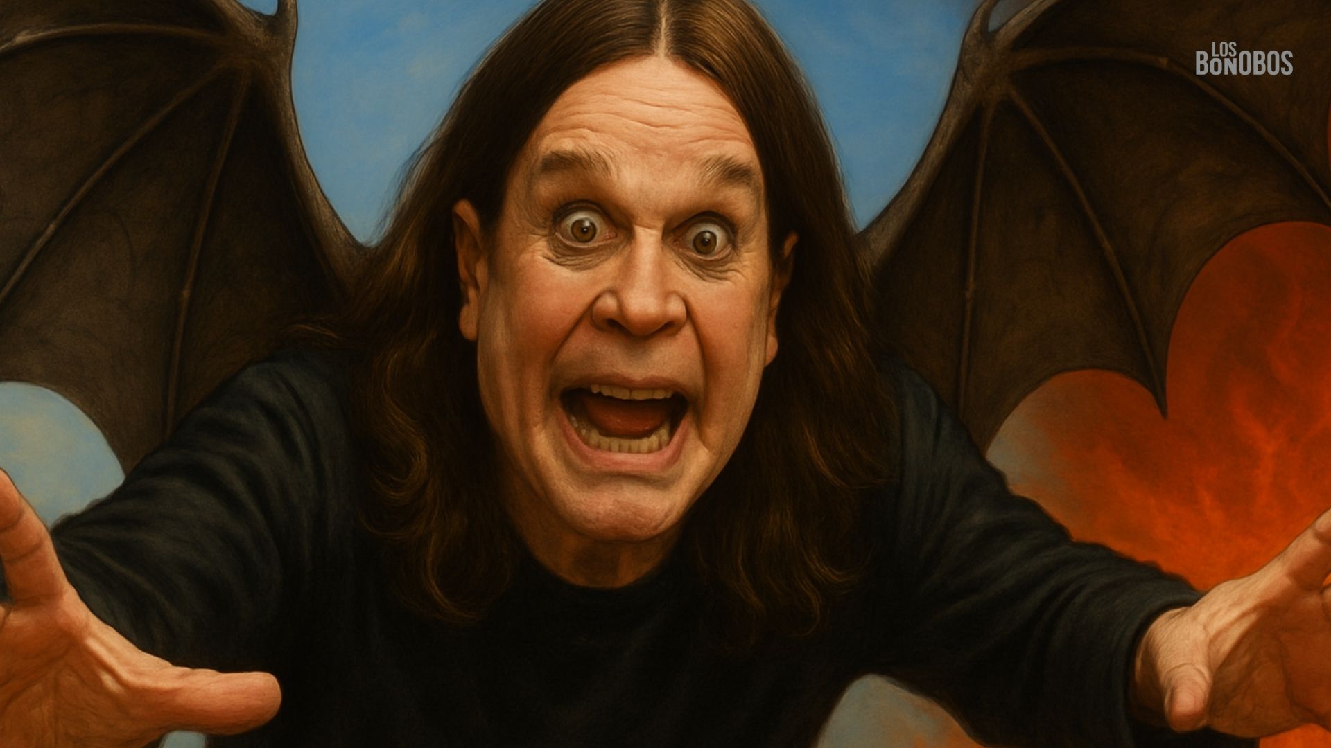 Ozzy Osbourne en su última presentación en Villa Park, rodeado de leyendas del rock. Imagen destacada de la noticia de Los Bonobos.