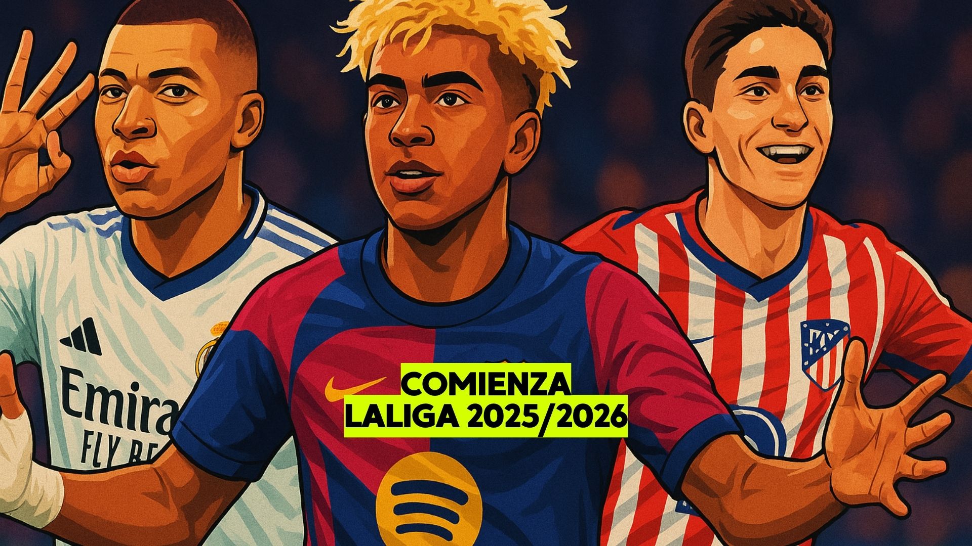 Partidos y fichajes de LaLiga 2025/26: Barcelona, Real Madrid y Atlético de Madrid, debut y polémicas de la temporada - creado por losbonobos.com