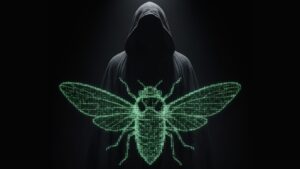 Enigma criptográfico Cicada 3301 con símbolos y códigos secretos