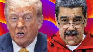 Portaaviones USS Gerald Ford y buques de guerra en despliegue en el Caribe, mostrando la presión militar estadounidense sobre Venezuela en noviembre de 2025.