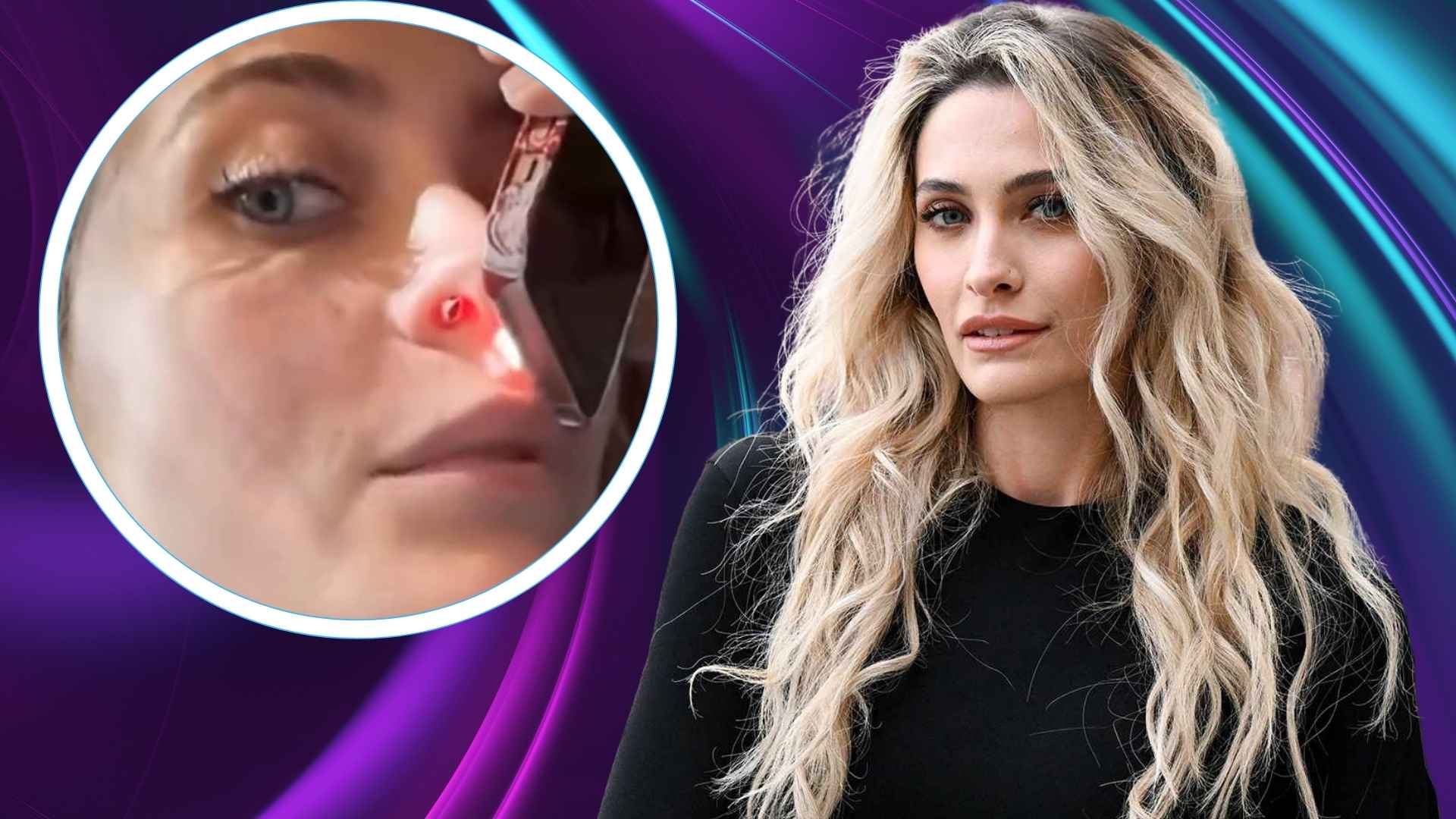 Paris Jackson, la hija del Rey del Pop muestra el “hueco en su nariz” que dejó su adicción a las drogas