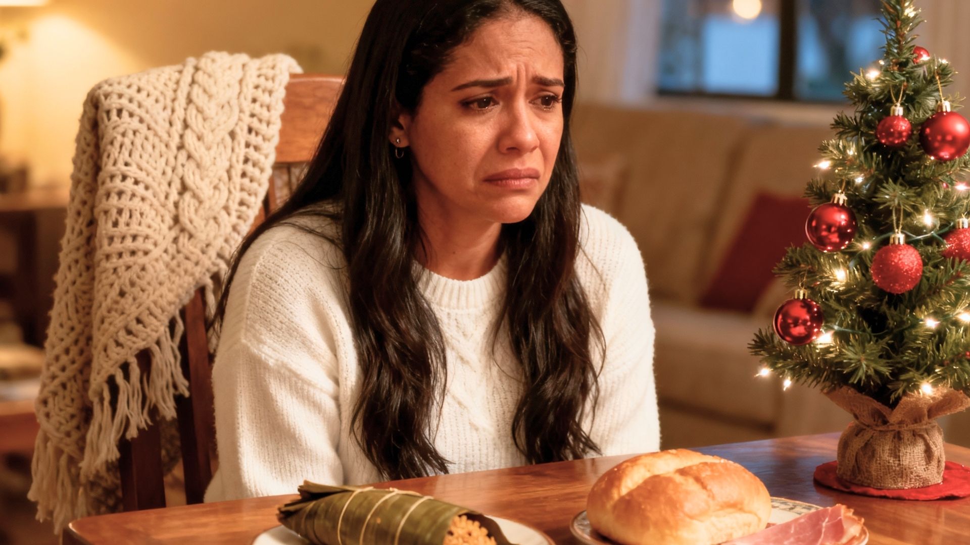 Persona migrante entre nostalgia y celebración durante fechas familiares