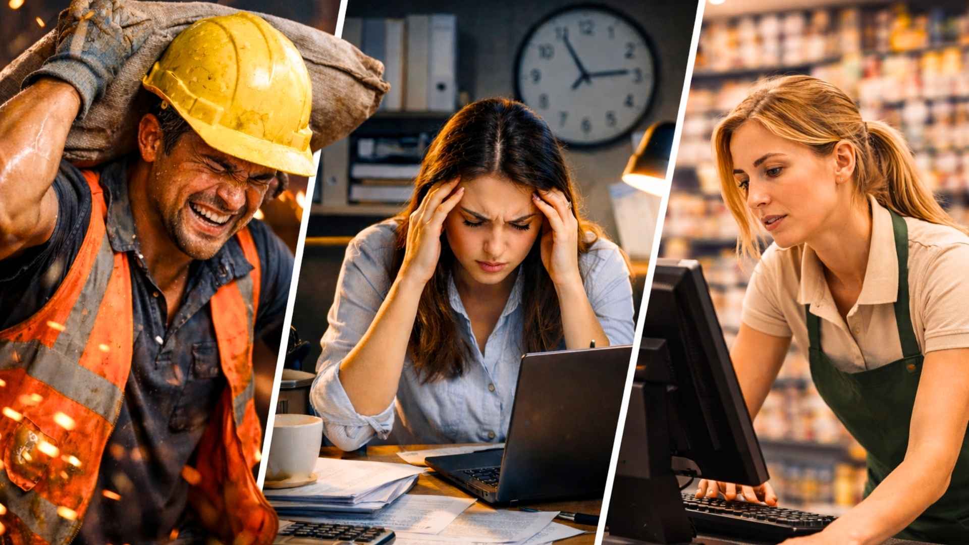 Ilustración conceptual sobre el trabajo moderno y el esfuerzo laboral que ya no garantiza estabilidad económica, análisis de Los Bonobos