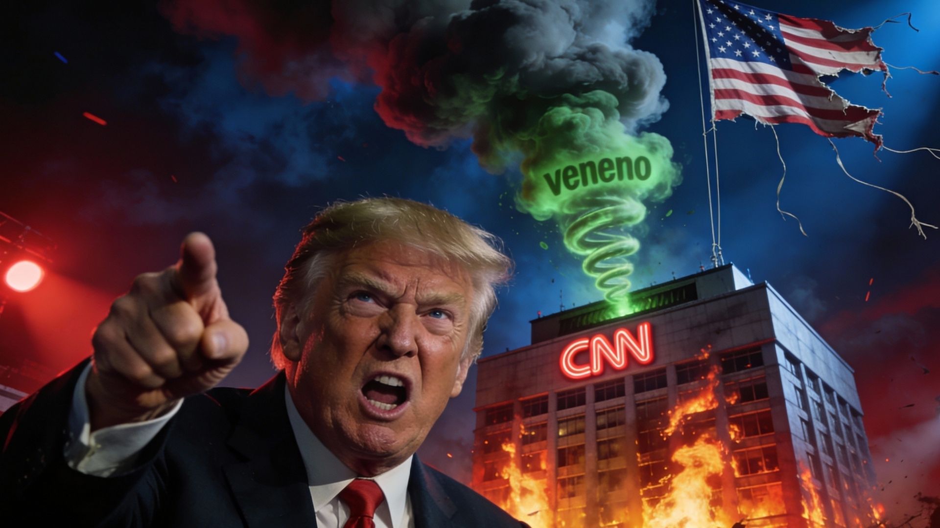 Trump arremete contra CNN y pide su venta