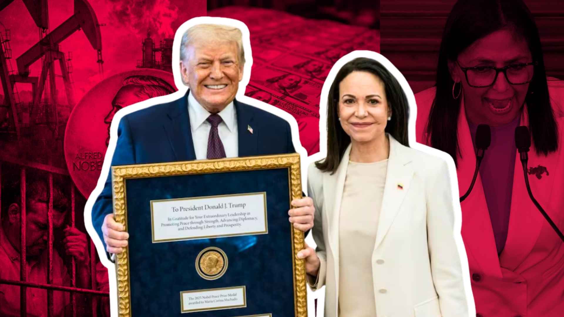 El Nobel de la Paz, el poder y la incógnita: qué se negoció realmente entre María Corina Machado y Trump