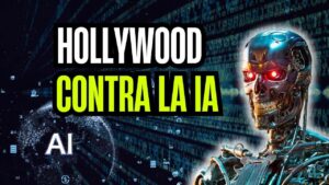 Seedance 2.0 de ByteDance enfrentando a Hollywood en la nueva guerra del cine contra la inteligencia artificial, imagen conceptual creada por Los Bonobos.