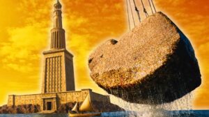 Bloques monumentales del Faro de Alejandría recuperados del fondo del mar Mediterráneo por arqueólogos tras más de 1600 años