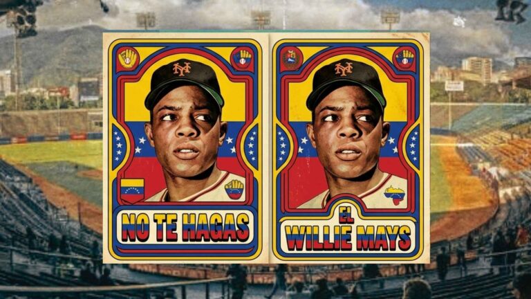Willie Mays en una ilustración sobre la frase venezolana “no te hagas el Willie Mays”
